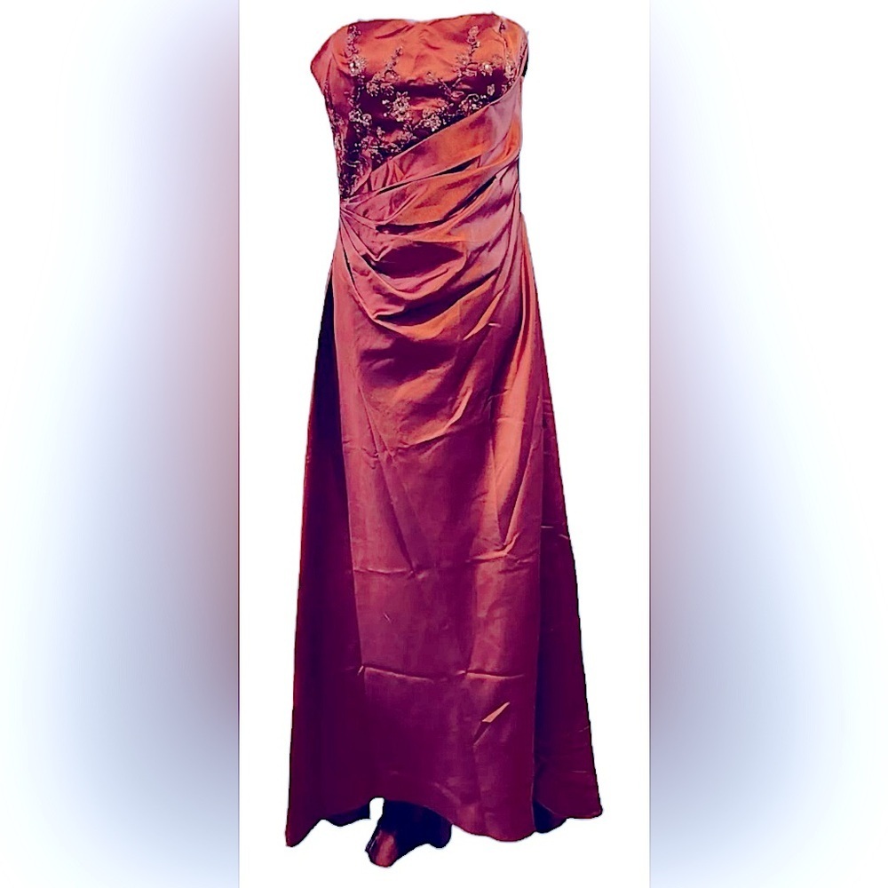 🌟 BILL LEVKOFF 
Sz 12 Maxi long Cruise Prom Bridal cocktail wedding Dress gown